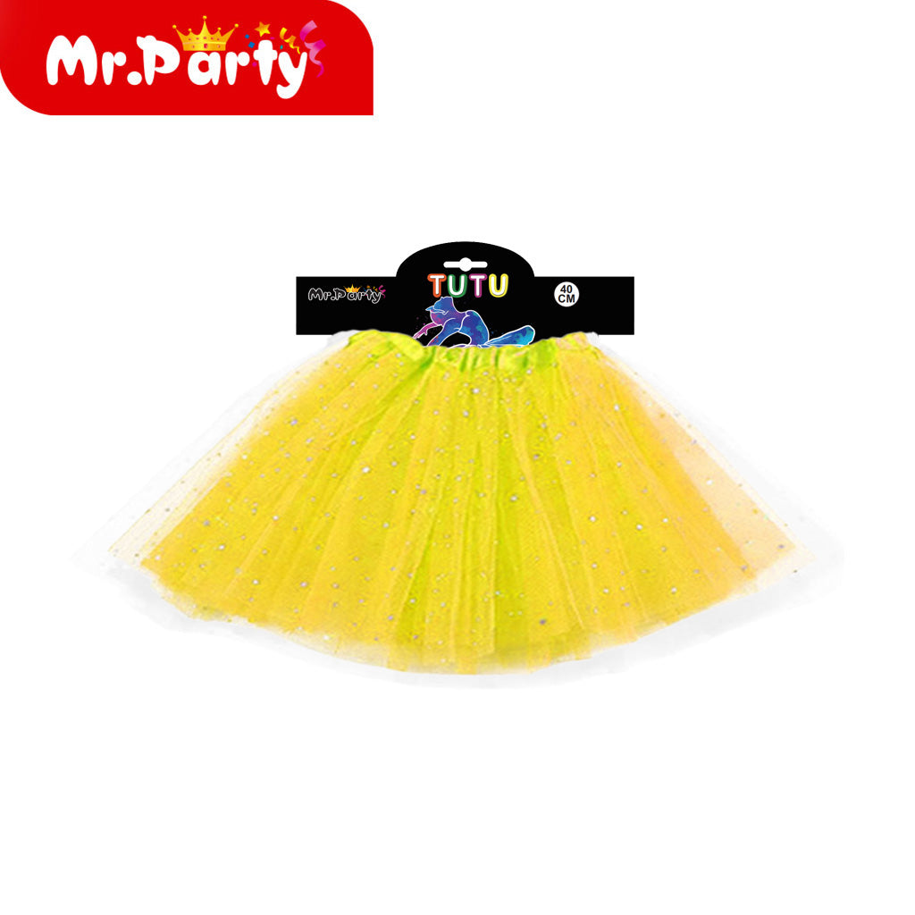 Tutu de Tul con Brillitos ✨ Falda Tutú para Niña | Disfraz, Ballet y Fiesta (1 pza)