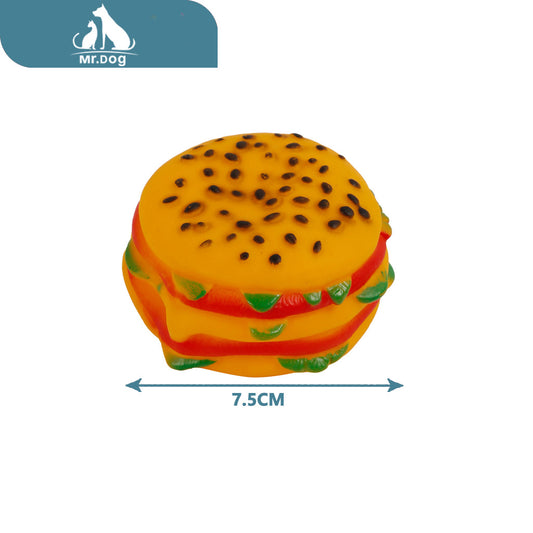 Juguete para mascota hamburguesa de sésamo negro paq. con 12 pzas