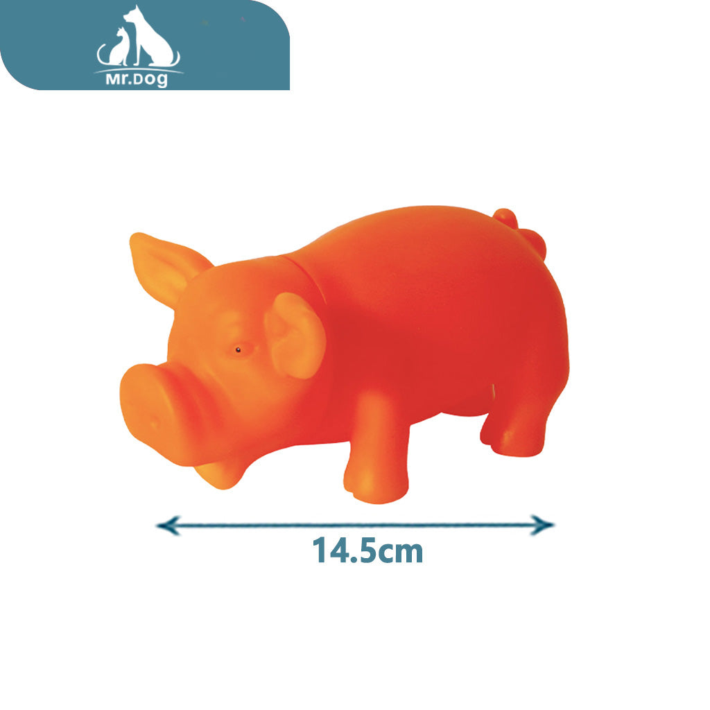 Juguete para mascota cerdito gritón paq. con 6 pzas
