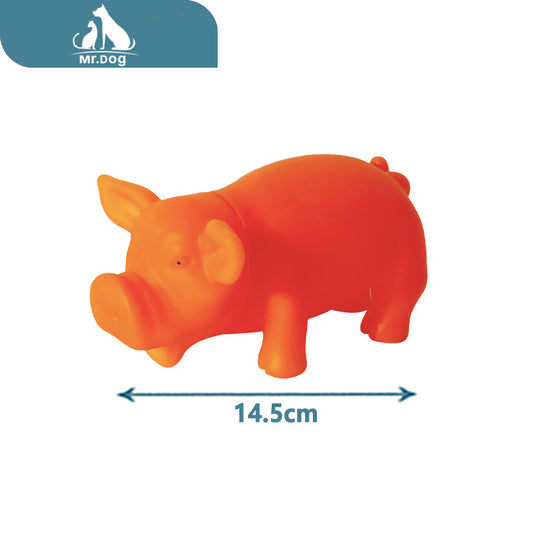 Juguete para mascota cerdito gritón paq. con 6 pzas