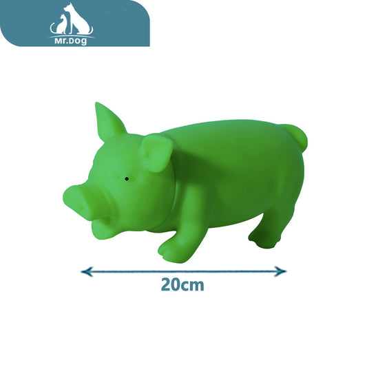 Juguete para mascota cerdo grande que grita paq. con 6 pzas