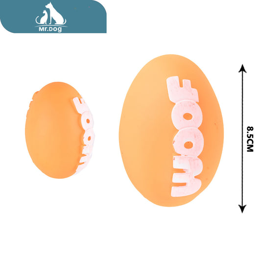Juguete para mascota ovalado 8,5×6,5cm paq. con 12 pzas