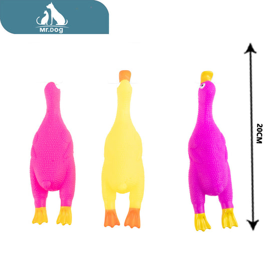Juguete para mascota papá pato 24×7cm paq. con 12 pzas