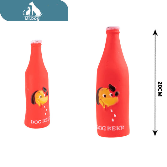 Juguete para mascota botella grande 20×7cm paq. con 12 pzas