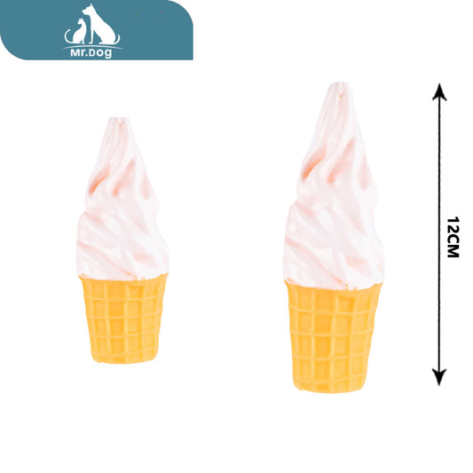 Juguete para mascota boquilla para helado 12×4,5 cm paq. con 12 pzas
