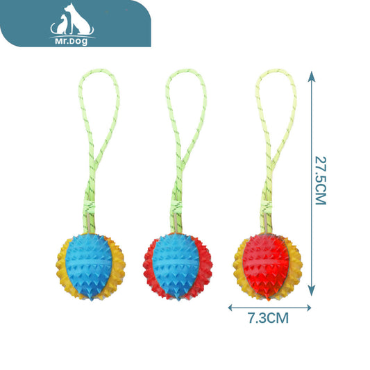 Juguete para mascota 3 azul con amarillo con rojo azul con rojo interactivo molar 7373275mm cuerda de limpieza nudo gato bola b paq. con 12 pzas