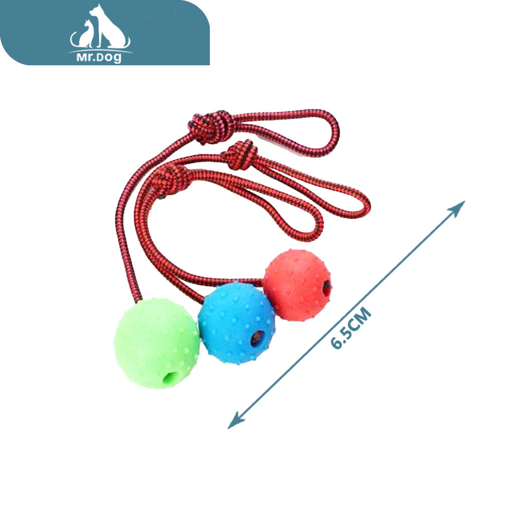 Juguete para mascota b bola de roscar 6,5 cm azul/verde/rojo paq. con 12 pzas