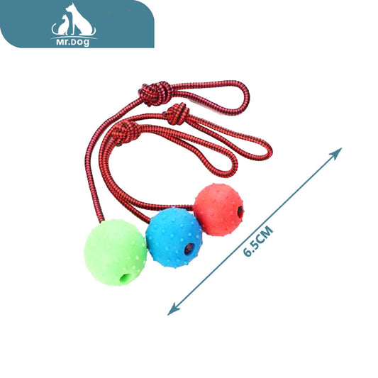 Juguete para mascota b bola de roscar 6,5 cm azul/verde/rojo paq. con 12 pzas