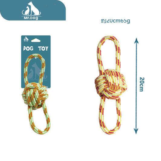 Juguete para mascota b019 bola de oreja doble pequeña de unos 20 cm y 65 g paq. con 12 pzas