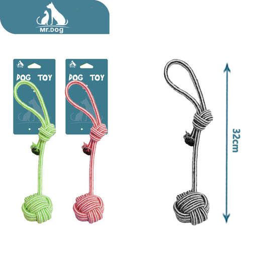 Juguete para mascota b040 pequeña bola portátil colgante 32cm 70g paq. con 12 pzas