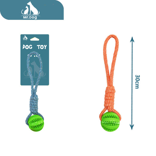 Juguete para mascota b053 bola de sandía portátil de 6 anillos, 30 cm, 120 g paq. con 12 pzas