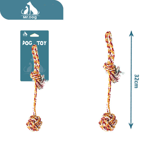 Juguete para mascota s001 bola colgante 32cm70g paq. con 12 pzas