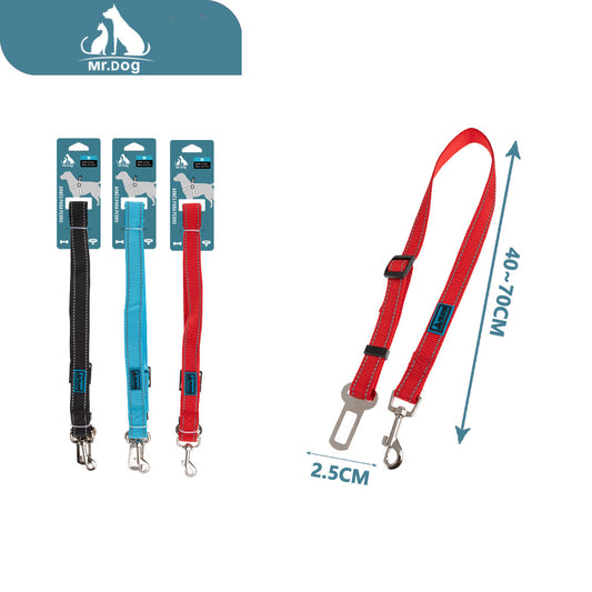 Correa seguridad de seguridad para coche q037 de 2,0 cm, de seda reflectante, de 40 a 70 cm paq. con 12 pzas