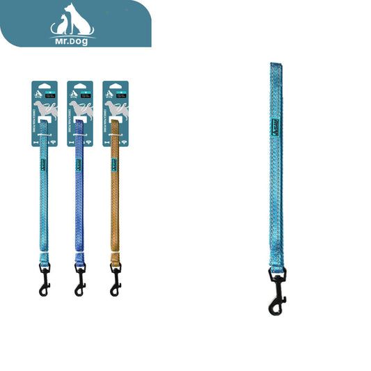 Correa de tracción de 1,2 m y 1,5 cm con tiras bicolores y reflectantes paq. con 12 pzas