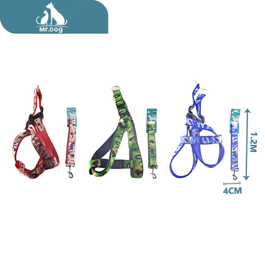 Set de Arnés de pecho con parche de camuflaje xl 4,0×120 cm paq. con 6 pzas