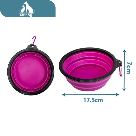 Juguete para mascota tazón plegable grande 17,57/1000 ml paq. con 12 pzas