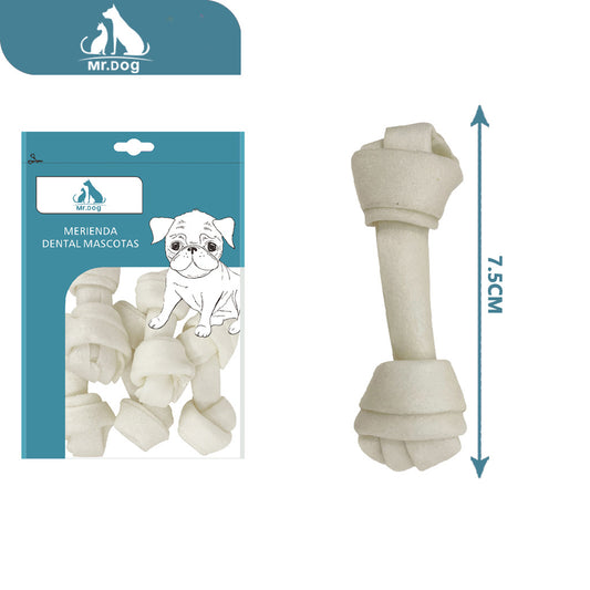 Hueso para mascota blanqueadas wrh3 blanqueadas, 7,5 cm, 5 piezas, 2025 g paq. con 12 pzas