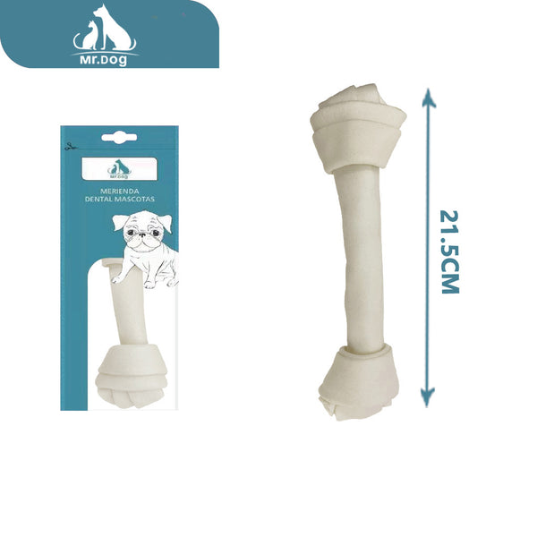 Hueso para mascota blanqueadas wrh8.5 blanqueadas 21,5 cm 1 pieza paq. con 12 pzas