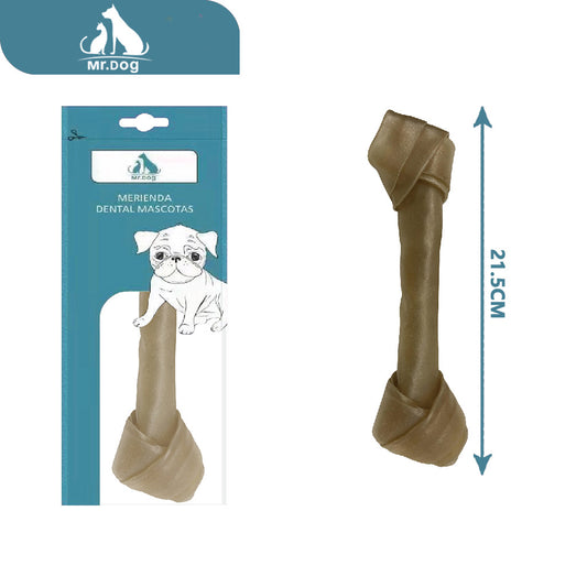 Hueso para mascota natural rh8.5 natural 21,5 cm 1 unidad 8590 g paq. con 12 pzas