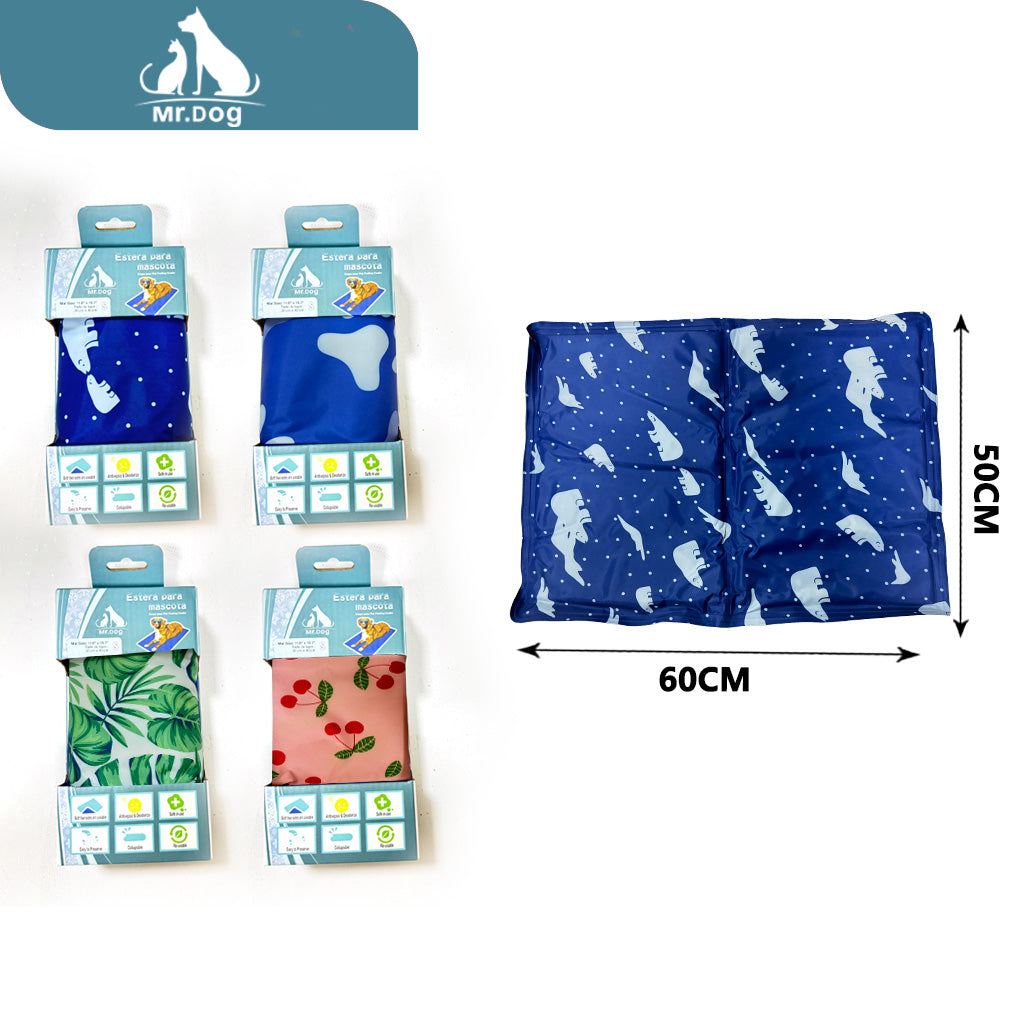 Manta rerescante de color para almohadillas de hielo impresas paq. con 9 pzas