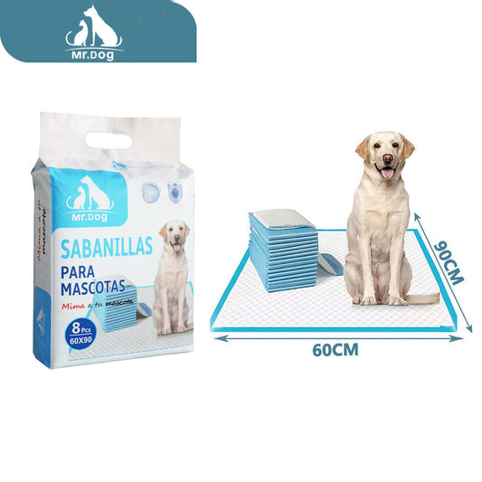 Sabanilla para perros de 60×90 cm, 8 unidades, 60 g 8 g sap paq. con 24 pzas