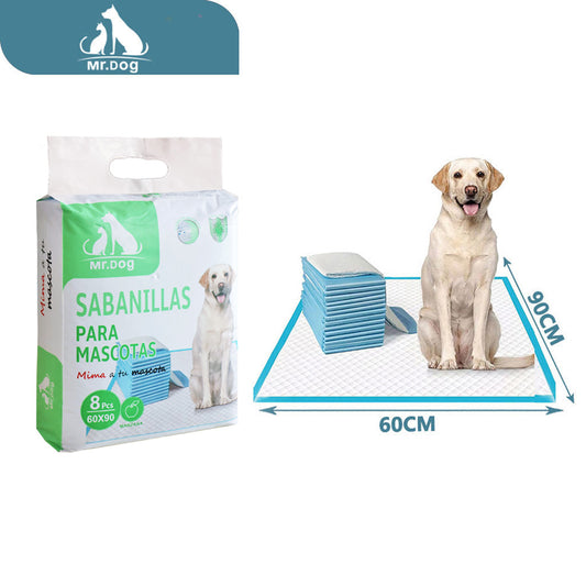 Sabanilla para orinar para perros y mascotas, 60×90 cm, 8 unidades, con aroma a manzana paq. con 24 pzas