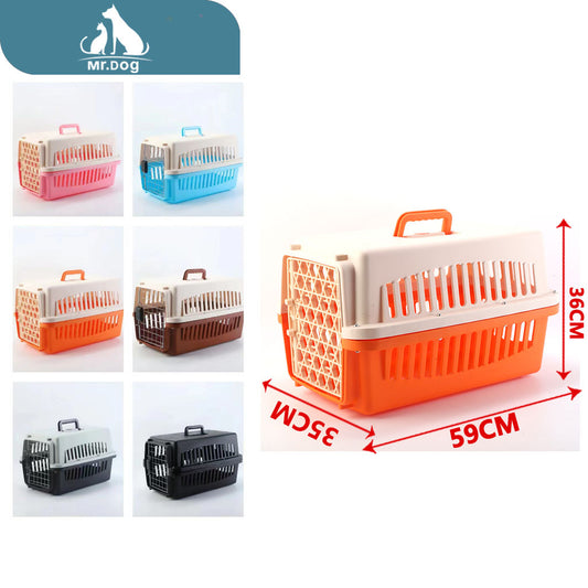 Transportador 2 caja de aviación n.° 2 caja de aviación puerta de plástico 59×36 x 35 cm paq. con 10 pzas