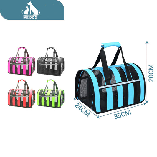 Bolsa para mascota 35*24*20 transpirable de tres piezas paq. con 6 pzas