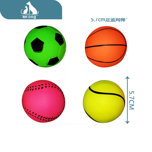 Juguete para mascota 65 g color fluorescente palo de baloncesto de 5,7 cm paq. con 12 pzas