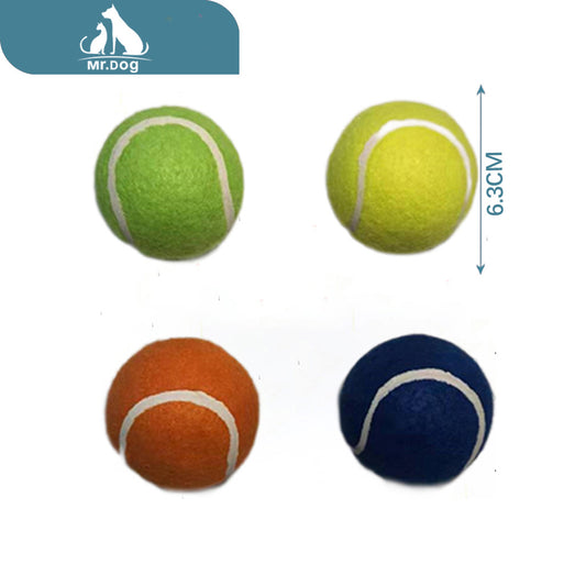 Juguete de mascota de tenis de 260 g y 6,3 cm de diámetro, con sonido, sabor vainilla/pelotas de tenis huecas, 45 de contenido de caucho paq. con 12 pzas