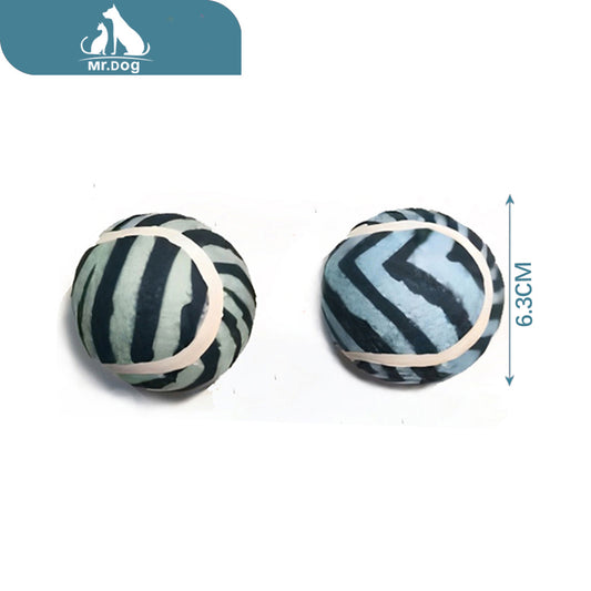 Juguete de mascota de tenis de 260 g y 6,3 cm de diámetro, con sonido, sabor vainilla/pelotas de tenis huecas, 45 de contenido de caucho paq. con 12 pzas