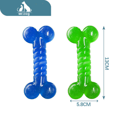 Juguete para mascota 017 alambre transparente hueso 135.8 paq. con 12 pzas