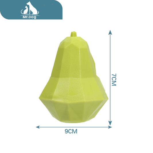 Juguete para mascota molar verde bola antifuga de alimentos 7090mm pera antifuga de alimentos paq. con 12 pzas