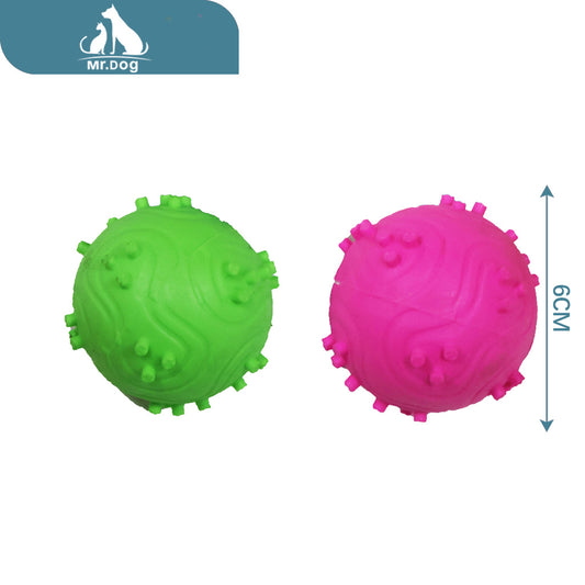 Juguete para mascota bola de clavos de 6 cm paq. con 12 pzas