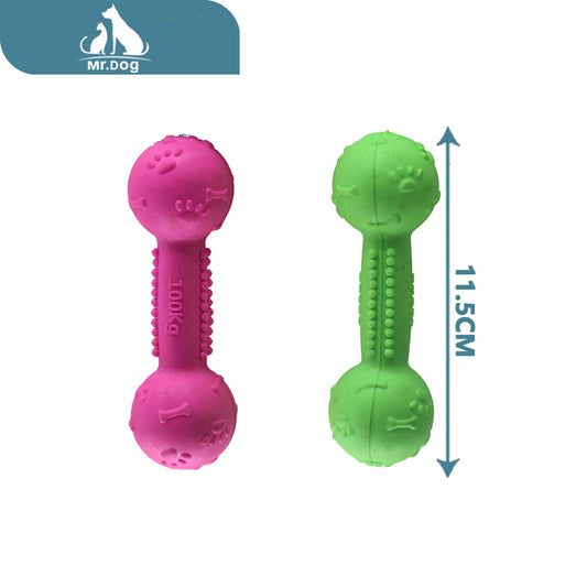 Juguete para mascota mancuerna de hueso con huella de pie 11,5×3,7 cm paq. con 12 pzas
