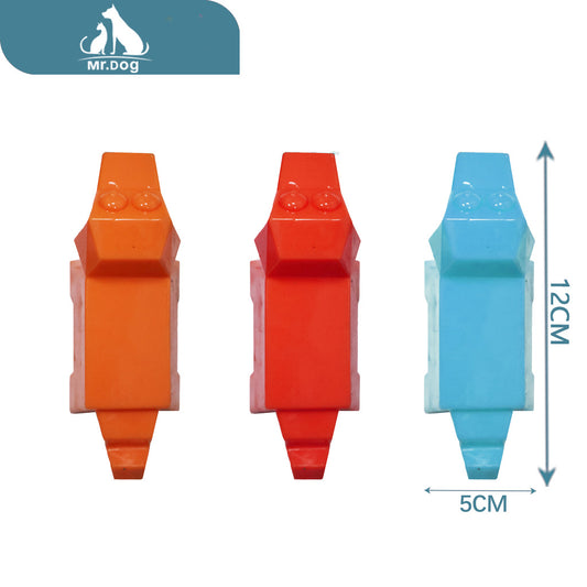 Juguete para mascota comida para cachorros con fugas 125cm paq. con 12 pzas