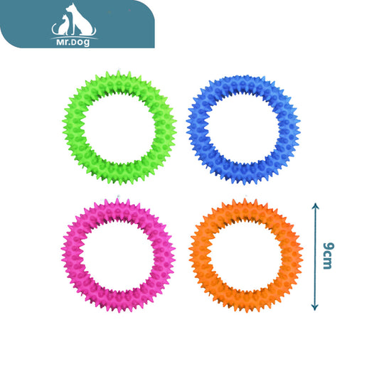 Juguete para mascota anillo de espinas circular 9×2cm38g paq. con 12 pzas