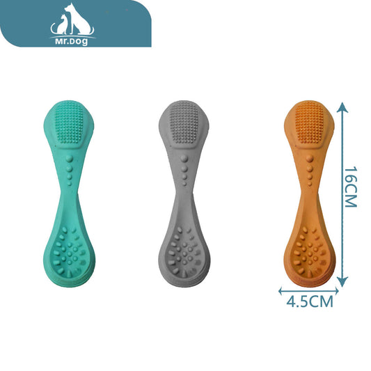 Juguete para mascota cuchara para limpieza de dientes 16×4,5 cm 59,2 g paq. con 12 pzas