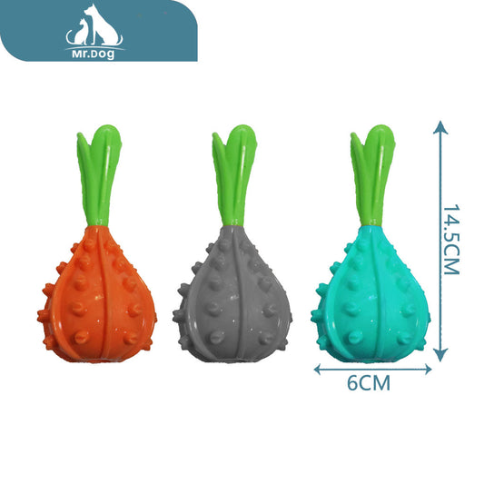 Juguete para mascota cebolla con fugas 14,5×6 cm 74 paq. con 12 pzas