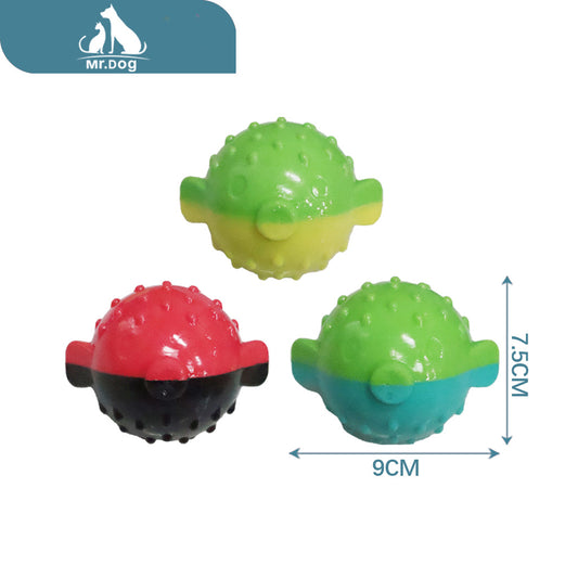 Juguete para mascota jh6067 señuelo de pesca con sonido colorido 9×7,5×9,3 cm paq. con 12 pzas