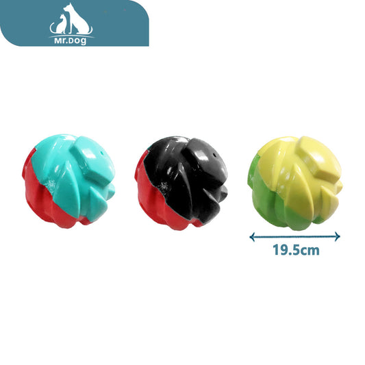 Juguete para mascota jh6068 bola sonora hexagonal colorida paq. con 12 pzas