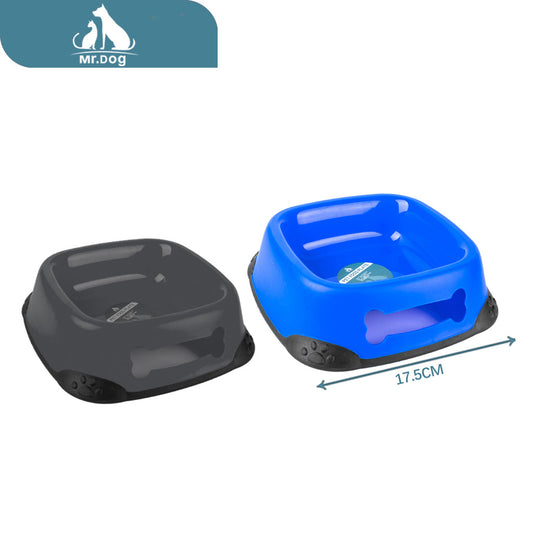 Plato para mascota tazón único de tamaño cuadrado pequeño paq. con 12 pzas