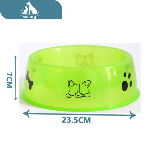 Plato para mascota 0512 comedero extra grande para mascotas 23,5×23,5×7 cm paq. con 6 pzas
