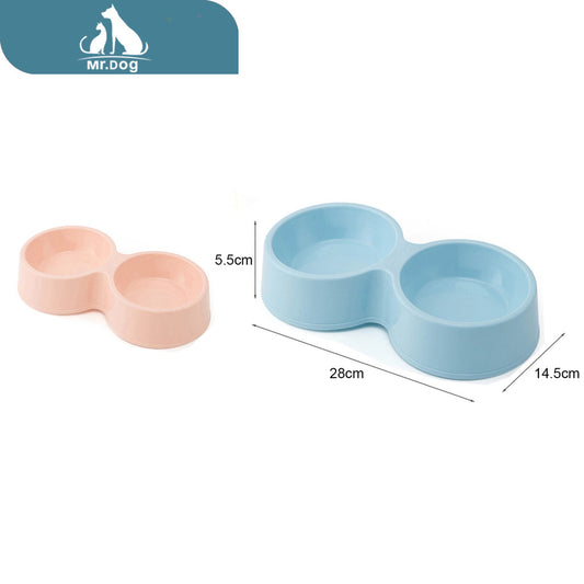 Plato para mascota 0012 Plato para mascota redondo doble de plástico 2814,55,5 paq. con 12 pzas