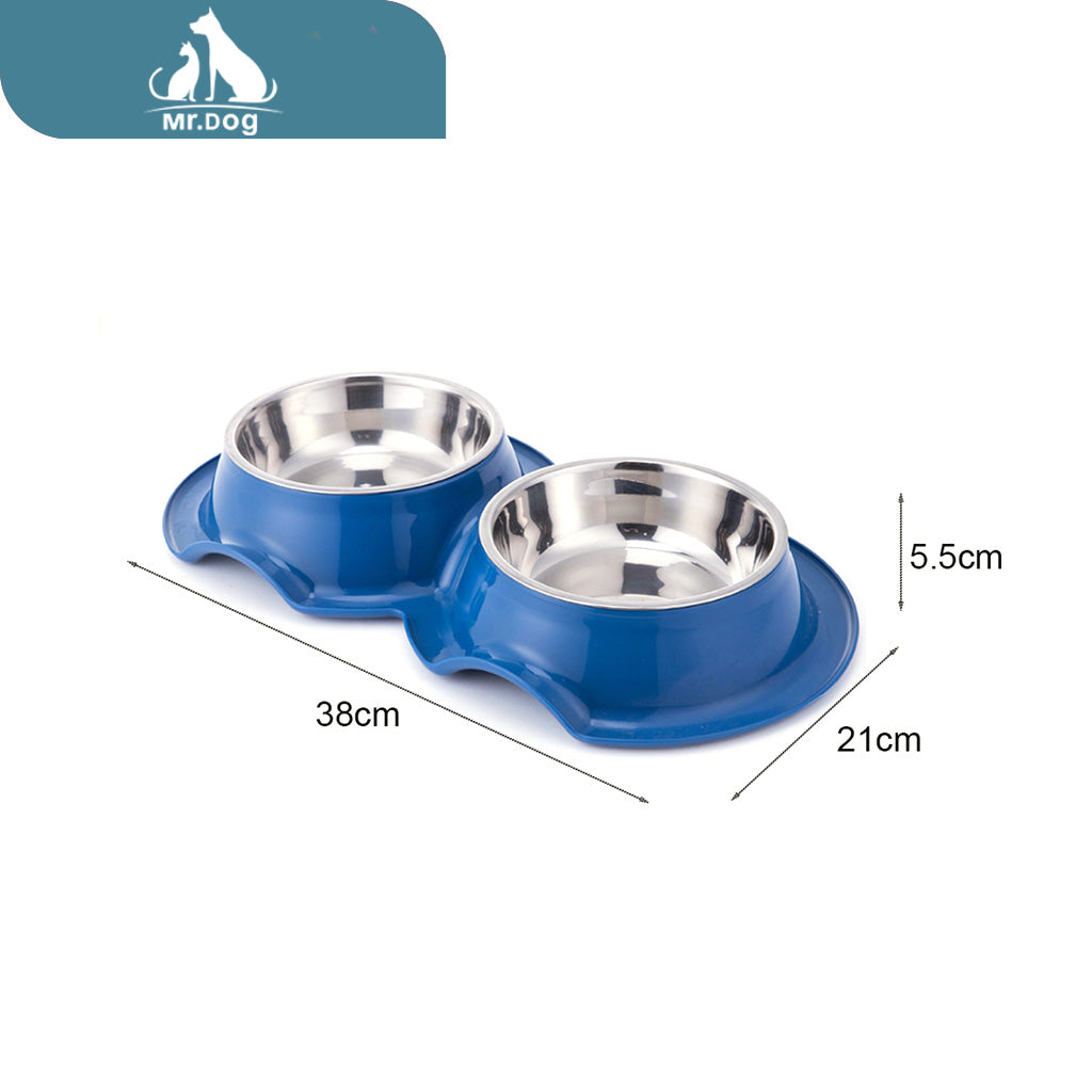 Plato para mascota 1 Plato para mascota doble antihormigas 38215.5 paq. con 12 pzas