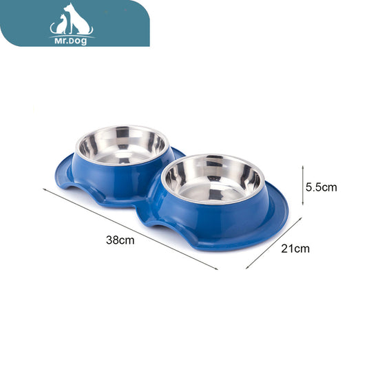 Plato para mascota 1 Plato para mascota doble antihormigas 38215.5 paq. con 12 pzas