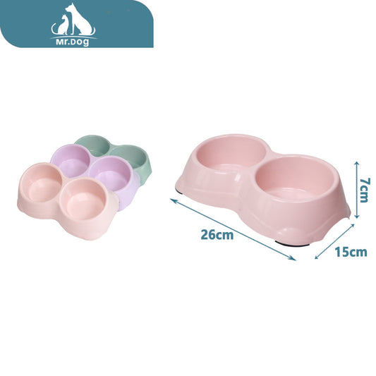Plato para mascota doble redondo 26157 paq. con 12 pzas