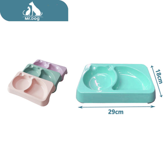 Plato para mascota doble cuadrado 29185 paq. con 12 pzas