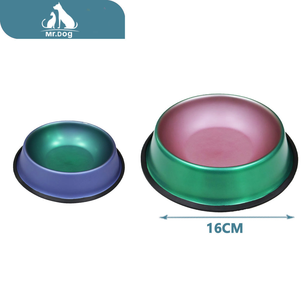 Plato para mascota para perros de 16 cm con baño de color paq. con 12 pzas