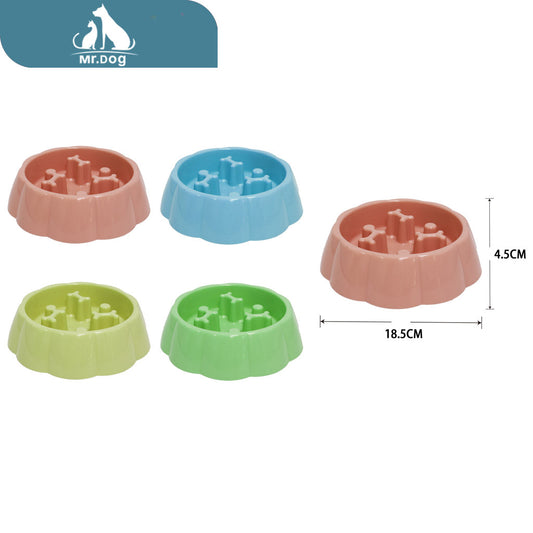 Plato para mascota tazón slow food pp 45,7×45,7×11,4 cm capacidad: 330 ml aprox paq. con 12 pzas